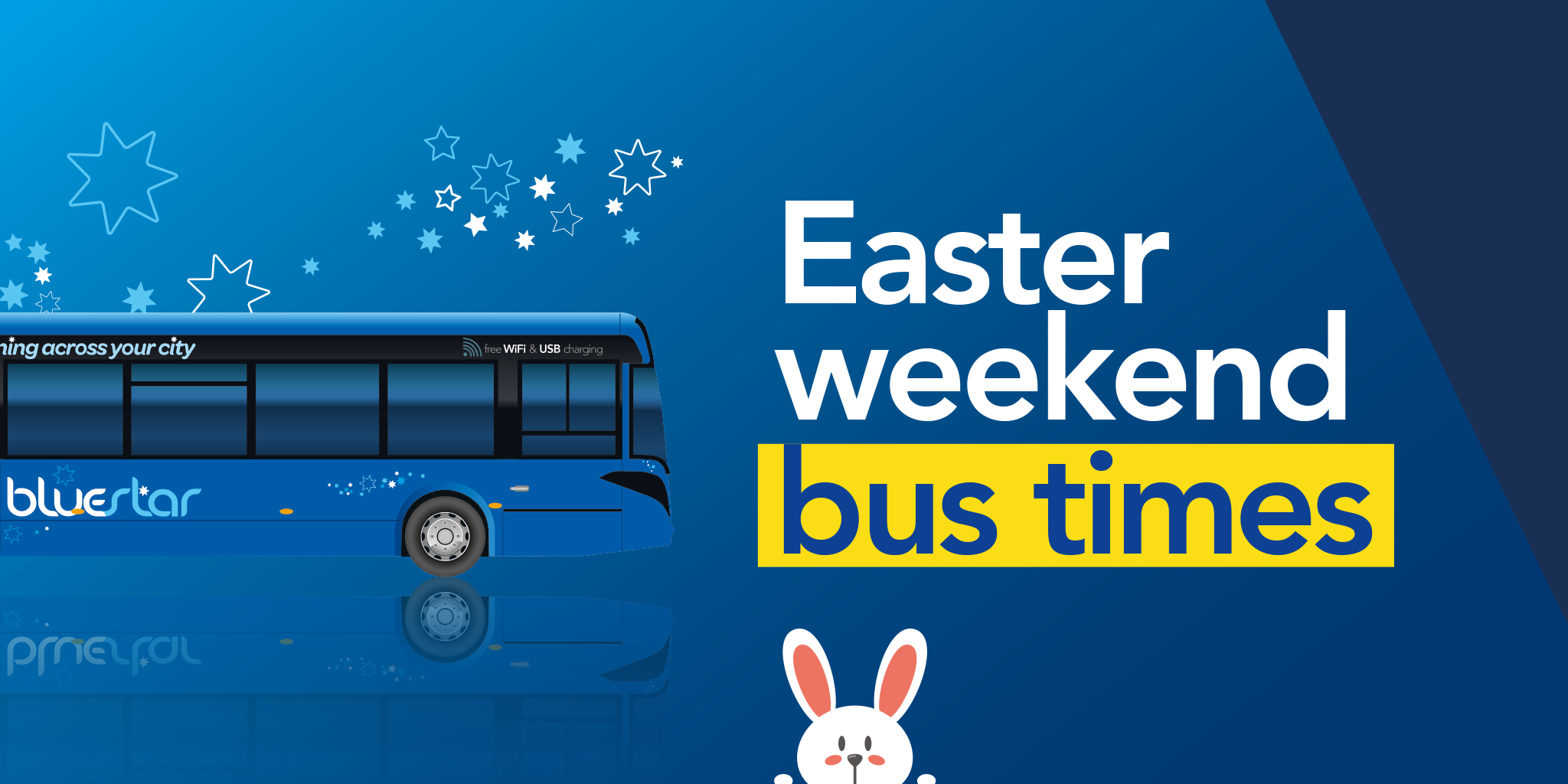 Easter Bank Holiday bus times Bluestar